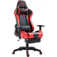 CLP Chaise de bureau Boavista similicuir avec repose-pieds