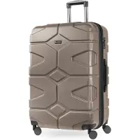 Hauptstadtkoffer - X-Kölln - Valise à coque rigide XL avec extension, valise à roulettes, grande valise de voyage, extensible, TSA, 76 cm, 120 litres, dorée