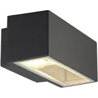 SLV Box Up/Down Applique carrée R7s 78mm IP44 anthracite