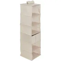 5 Five Organizer wiszący do szafy DRESSY, 6 komór, 30 x 30 x 127 cm