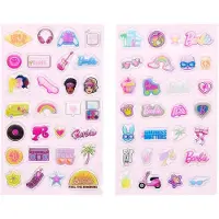 Kodak x Barbie Ensembles d'autocollants colorés et décoratifs sur le thème de Barbie - Plus de 50 autocollants Barbie emblématiques pour décorer