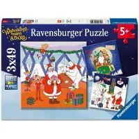 Ravensburger Puzzle pour enfants « Le Père Noël & Cie », 3 x 49 pièces, 12004359