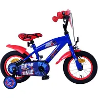Volare Vélo pour enfants Turbo, modèle pour garçons, 12 pouces, bleu et rouge, avec stabilisateurs