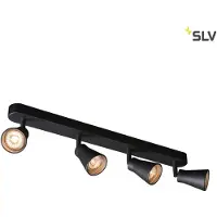 SLV Avo CW Projecteur de plafond noir 4-flamme GU10 orientable et inclinable