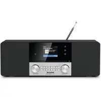 Technisat DigitRadio 3 VOICE - Système audio - 2 x 10 Watt - noir, argenté