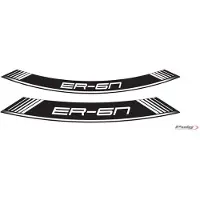 Puig Bandes de jante 9311B Specials adaptées à la KAWASAKI ER-6F Blanc