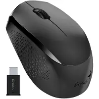 Genius NX-8000S Type-C, souris, sans fil, optique, 1200DPI, 3 boutons, USB-C, noir