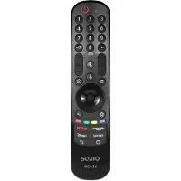 Savio RC-24, TV, universel, IR sans fil, boutons, noir