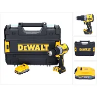 DeWalt DCD 805 NT Perceuse-visseuse à percussion sans fil 18 V 90 Nm Brushless + 1x batterie 1,7 Ah + TSTAK - sans chargeur