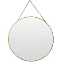 Home Styling Collection Miroir rond - Doré - Ø29 cm