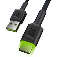 Green Cell KABGC06 Câble USB 1,2 m USB A USB C Noir