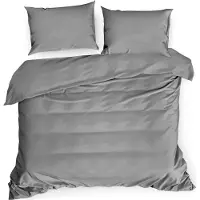 Eurofirany DIVA LINE DINA Ensemble de literie unicolore en satin de coton de haute qualité, 220 X 200 cm, 2 (Parure de lit, 220 x 200 cm)
