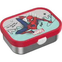 Mepal Boîte à sandwich Campus en acier inoxydable avec fourchette, Lunch box, Rouge