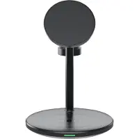 Green Cell MSST-GC-3IN1-B mobile device charger Headphones, Headset, Smartphone, Smartwatch Black Wireless charging Auto