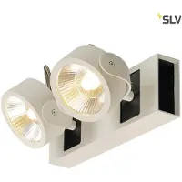 SLV KALU LED 2 applique et plafonnier, blanc/noir, 3000K, 60