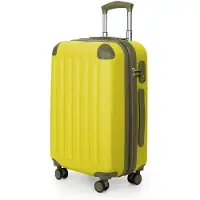 Hauptstadtkoffer - Spree - Bagage à main valise trolley bagage de bord valise rigide, extension 4 roulettes doubles LIMITED EDITION TSA, 55 cm, 42 litres,Lemon