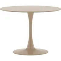Ebuy24 Glade table de salle à manger Ø100 cm beige.