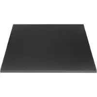 Gastronoble Plateau de table carré d'extérieur Bolero noir mat 700 mm
