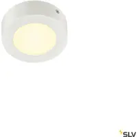 SLV Senser LED Applique murale et plafonnier blanc rond Ø11,5 cm dimmable blanc chaud