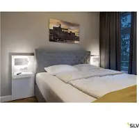 SLV Somnila Spot LED Applique de lecture 3000K noir version droite incl. connexion USB
