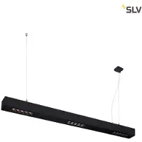 SLV Q-LINE PD, luminaire LED suspendu d'intérieur, 1m, BAP, noir, 3000K