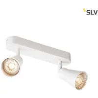SLV Avo CW Projecteur de plafond blanc 2 flammes GU10 orientable et inclinable