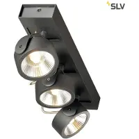 SLV KALU LED 3 applique et plafonnier, noir, 3000K, 60
