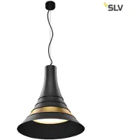 SLV Bato 45 LED Lampe à suspendre Noir, laiton 1001350