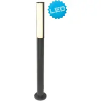 Näve Lampadaires LED d'extérieur - aluminium, plastique - gris foncé, blanc ; 2045497