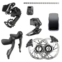 Sram Force E-tap Axs E1 2x Hidro Flat Mount Cl Groupset Argenté 36t