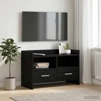 Prolenta Maison Exclusive - Meuble TV, dimensions : 71,5 x 33 x 47 cm, en panneaux de particules imitation chêne noir