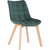 CLP Chaise de salle à manger Passaic velours