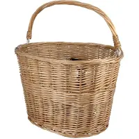 M-Wave Clip Bar Wicker Basket Marron