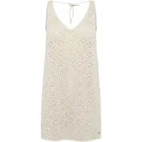 Rip Curl Half Moon Bay Crochet Sleeveless Dress Beige M Femme