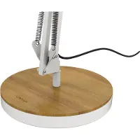 Unilux UNiLUX400153645 Lampe de table LED BAYA BAMBOO, blanc-bambou