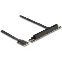DeLOCK Adaptateur M.2 clé A+E vers PCIe x16 NVMe coudé avec 20 cm de câble