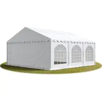 Sonstiges TOOLPORT Tente Barnum de Réception 6x6 m Bâches PVC 750 N blanc Cadre de Sol Jardin