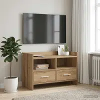 Prolenta Maison Exclusive - Meuble TV, dimensions : 71,5 x 33 x 47 cm, fabriqué en bois stratifié imitation chêne