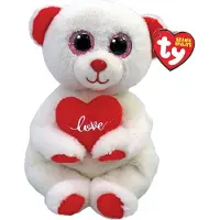 TY Beanie Babies Bellies Desi Bear, 15cm