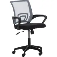 CLP Chaise de bureau , couleur auburn, réglable en hauteur et pivotante | Couleur : gris