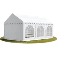 Sonstiges TOOLPORT Tente Barnum de Réception 4x6 m Bâches PVC 750 N blanc Cadre de Sol Jardin