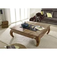 MASSIVMOEBEL24.DE MASSIVMOEBEL24 | Table basse 120x120 Palissandre laqué Brun OPIUM #633