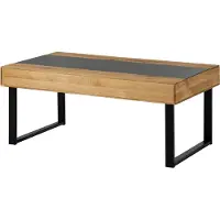 MASSIVMOEBEL24.DE MASSIVMOEBEL24 | Table basse 120x65x45 en bois de Chêne sauvage naturel huilé LINDAU #01