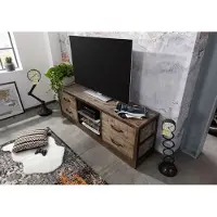 MASSIVMOEBEL24.DE MASSIVMOEBEL24 | Meuble TV 180x40 Manguier laqué Brun HEAVY INDUSTRY #239