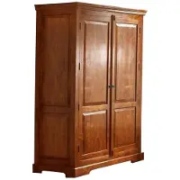 MASSIVMOEBEL24.DE MASSIVMOEBEL24 | Armoire penderie 140x65 Acacia laqué Miel OXFORD #0437
