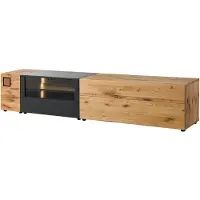 MASSIVMOEBEL24.DE MASSIVMOEBEL24 | Meuble TV chêne sauvage 250x52x52 naturel huilé/verni KITZBÜHEL #121