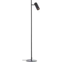 Brilliant , lampe sur pied de 25 cm, modèle Marty, noire, indice de protection IP20, culot GU10, avec source lumineuse LED incluse et remplaçable