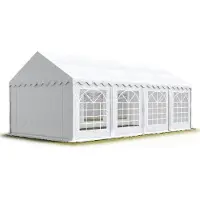 Sonstiges TOOLPORT 5x8 m Tente de réception / Barnum blanc toile de haute qualité PVC 700 N