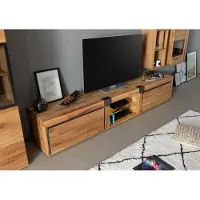 MASSIVMOEBEL24.DE MASSIVMOEBEL24 | Meuble TV 260x48 Chênes sauvage et lombard huilé Bois naturel NEW AMSTERDAM #04