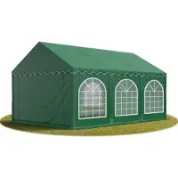 Sonstiges TOOLPORT Tente Barnum de Réception 3x6 m Bâches PVC 750 N vert Cadre de Sol Jardin